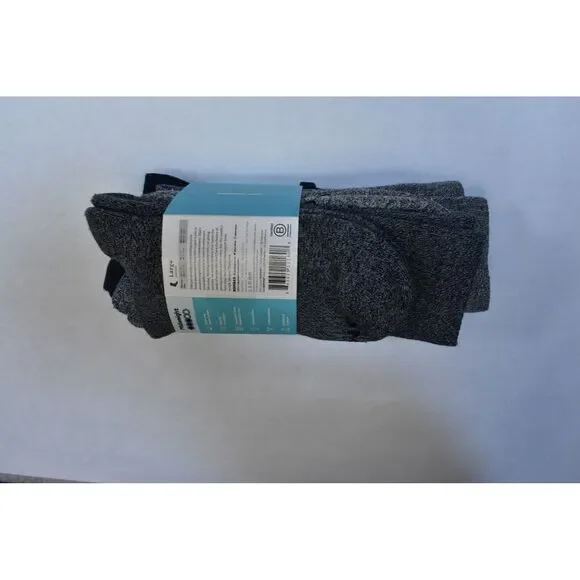 Bombas Midweight Calf Crew Cushioned Honeycomb Socks Grey 4 Pack Adult L